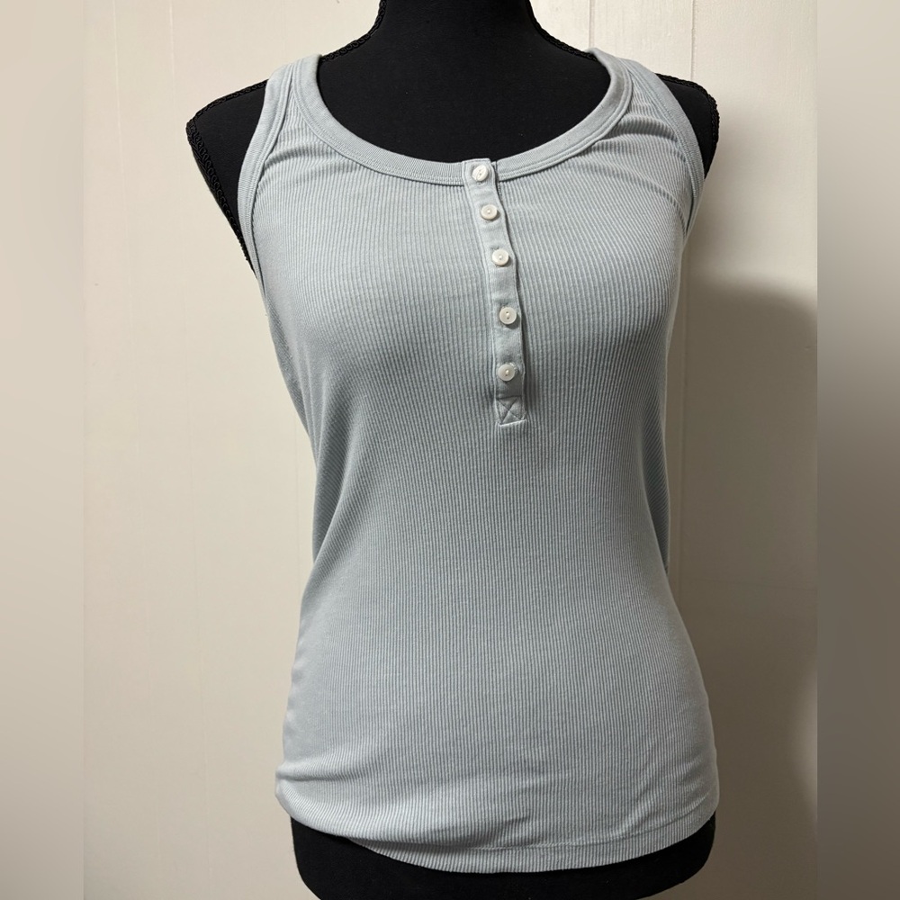 Aerie button tank top